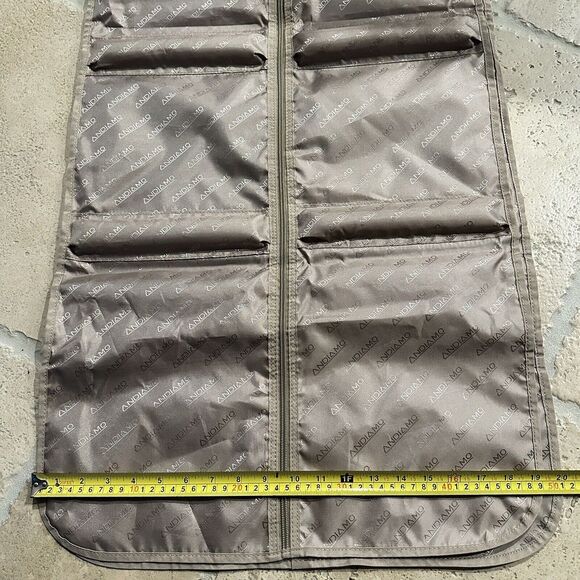 Andiamo Avanti Collection Garment Suitor‎ Bag Fold Out Wardrobe Beige 38"x 20" - Picture 11 of 11